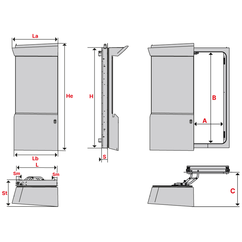 Pantograph door 2332.63